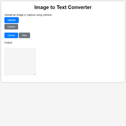 Image to Text Converter