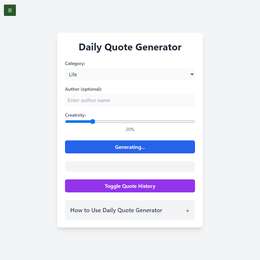 Daily Quote Generator