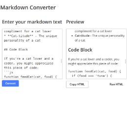 Markdown Converter