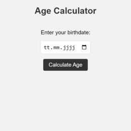 Age Calculator